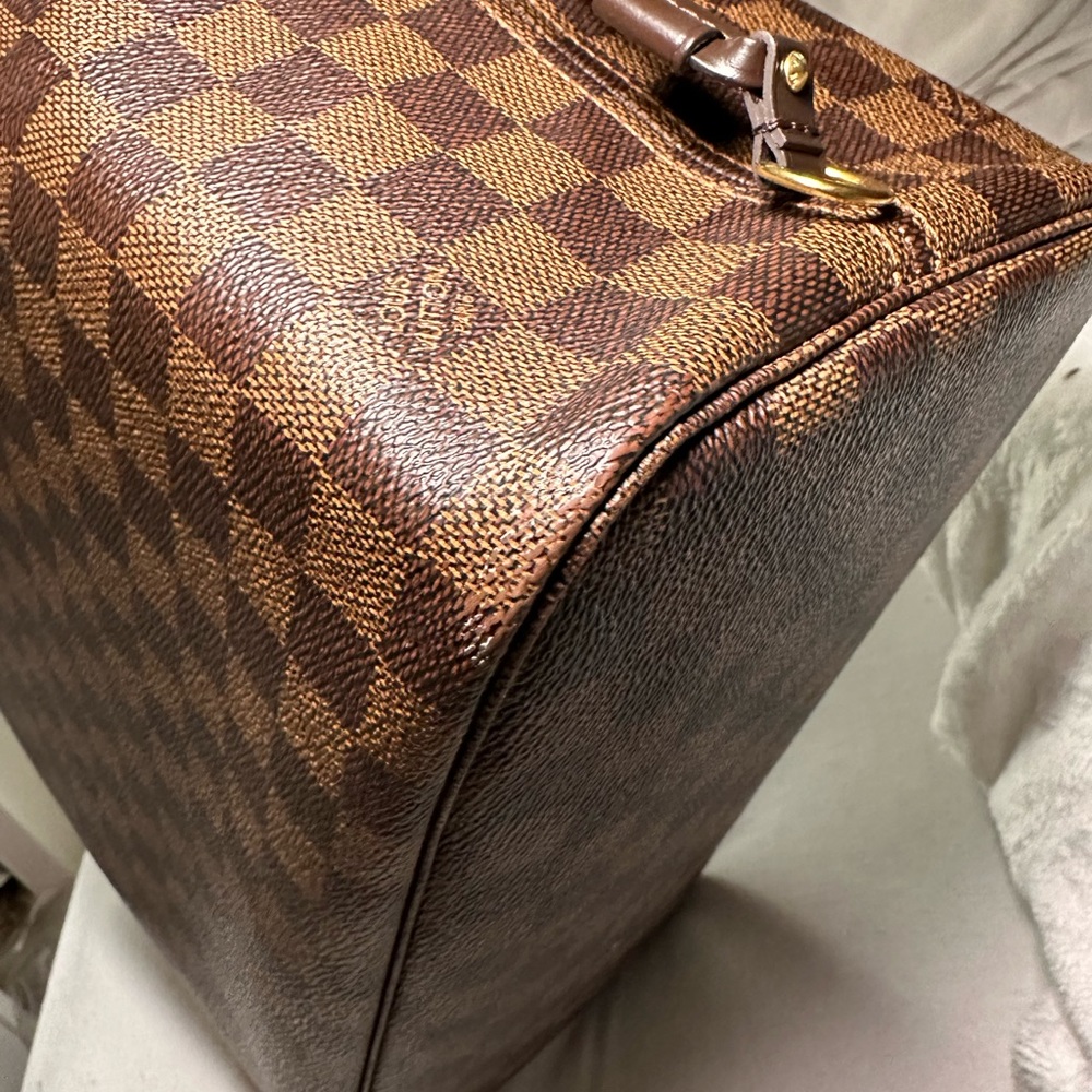 Louis Vuitton neverfull mm damier ebene rose ballerine - Picture 4 of 13